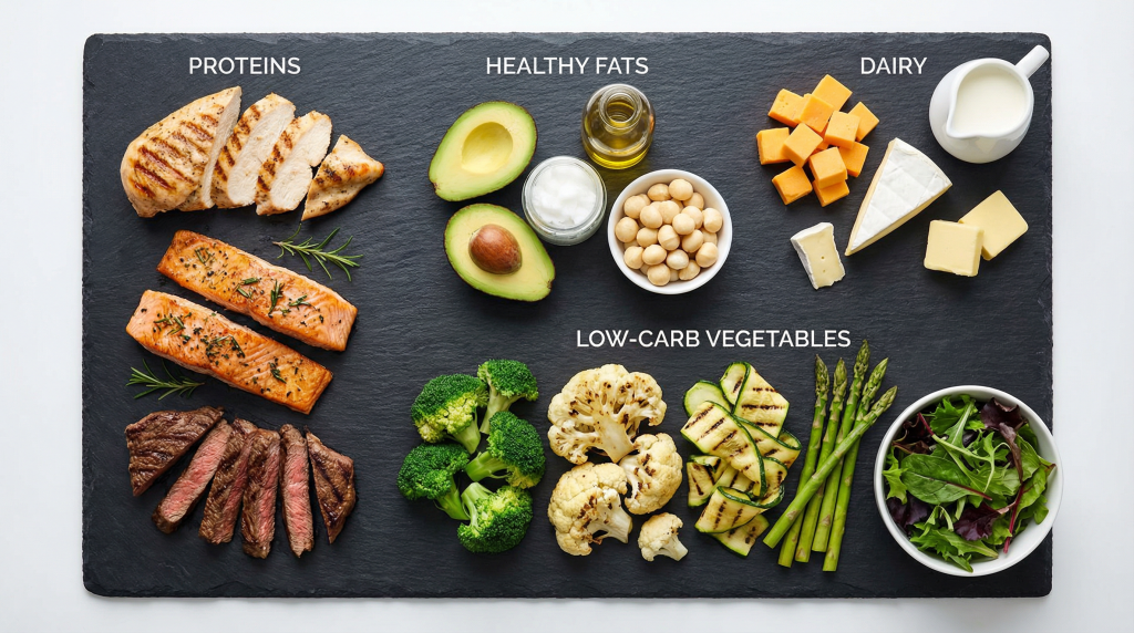 Keto diet food list - foods to eat and avoid on keto